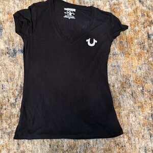 True Religion Black Graphic T-Shirt